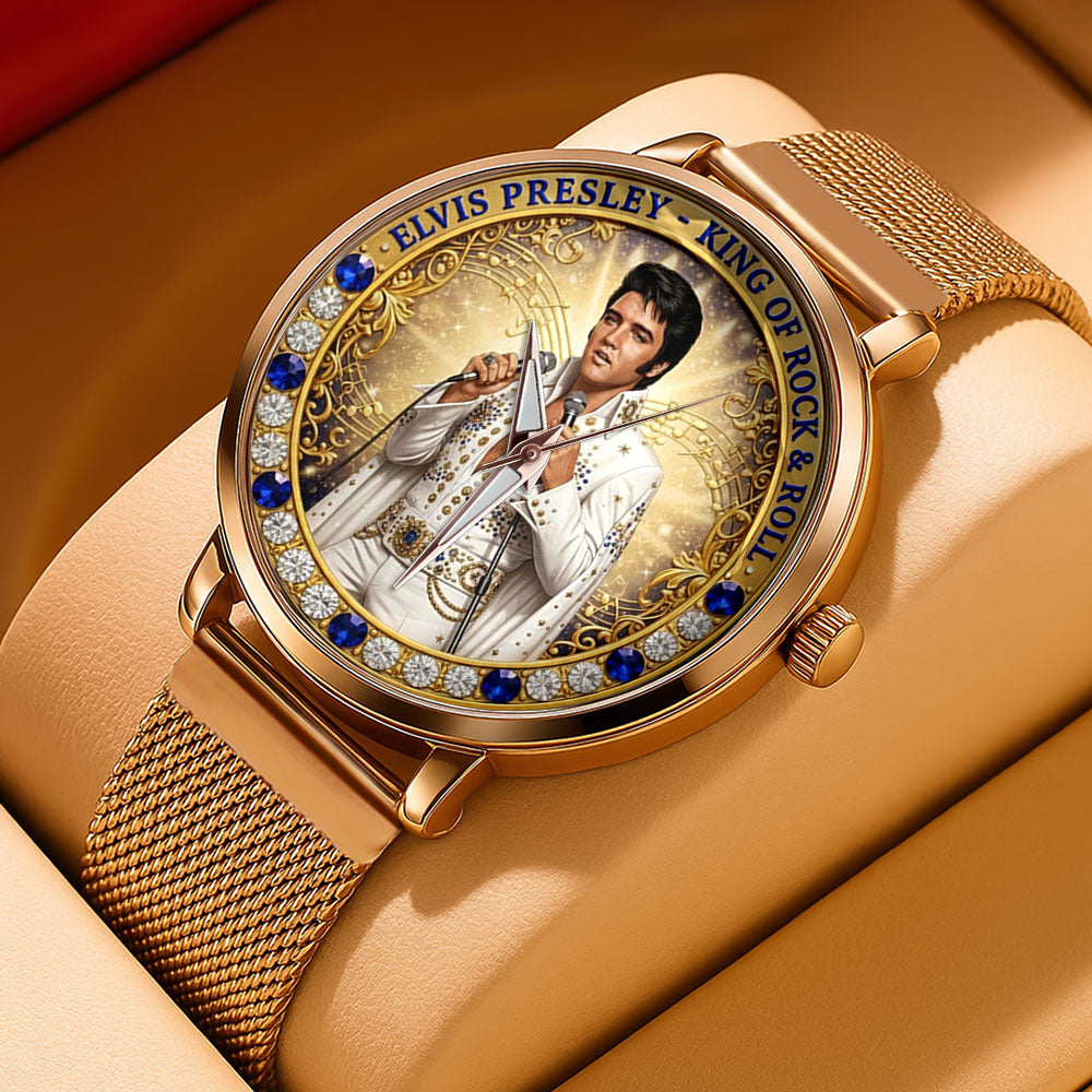 Elvis Presley Mesh Strap Quartz Watch - TMTHU3309
