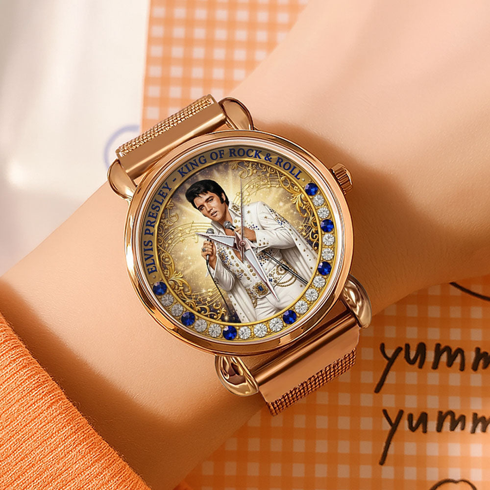 Elvis Presley Mesh Strap Quartz Watch - TMTHU3309