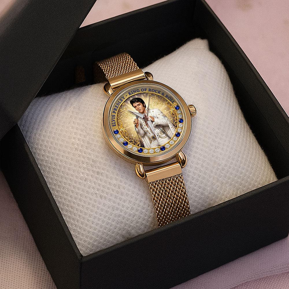 Elvis Presley Mesh Strap Quartz Watch - TMTHU3309