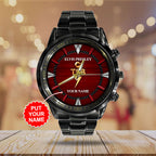 Personalized Elvis Presley Black Stainless Steel Watch - HOATT 7847
