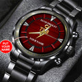 Personalized Elvis Presley Black Stainless Steel Watch - HOATT 7847