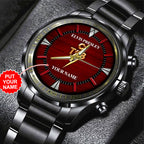 Personalized Elvis Presley Black Stainless Steel Watch - HOATT 7847