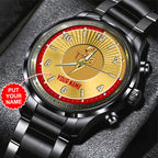 Personalized Elvis Presley Black Stainless Steel Watch - HOATT 7848