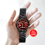 Personalized Elvis Presley Black Stainless Steel Watch - HOATT 7850