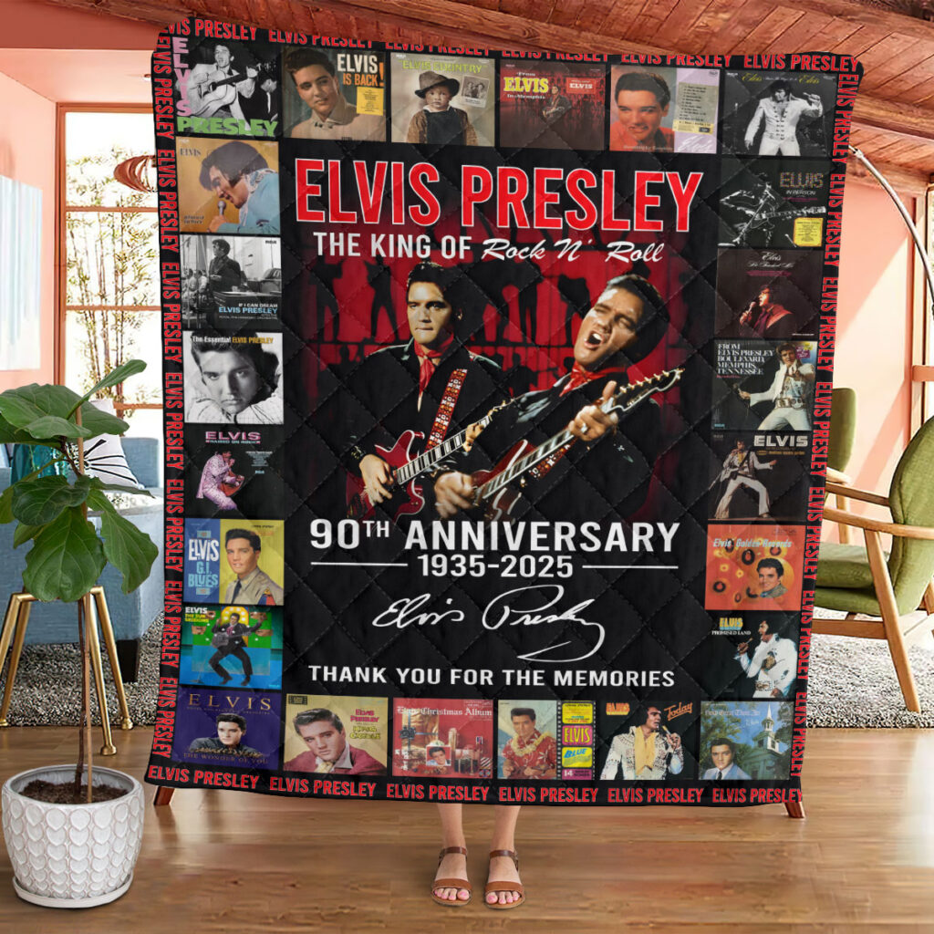 Elvis Presley Quilt Blanket - TANTN 10296