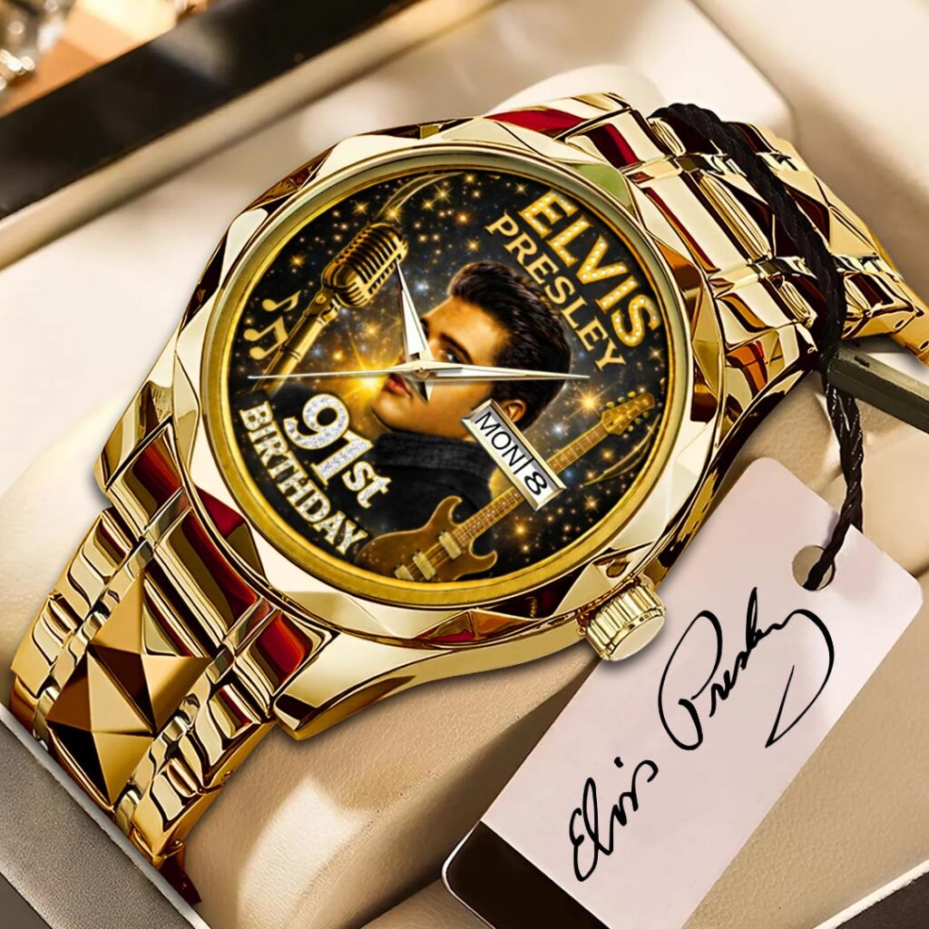 Elvis Presley 91st Anniversary Alloy Luxury Quartz Watch - HOATT15951