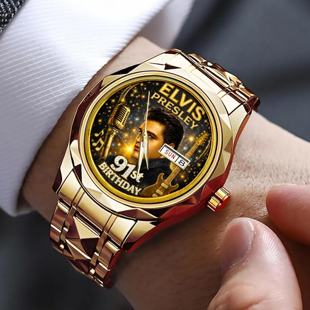 Elvis Presley 91st Anniversary Alloy Luxury Quartz Watch - HOATT15951