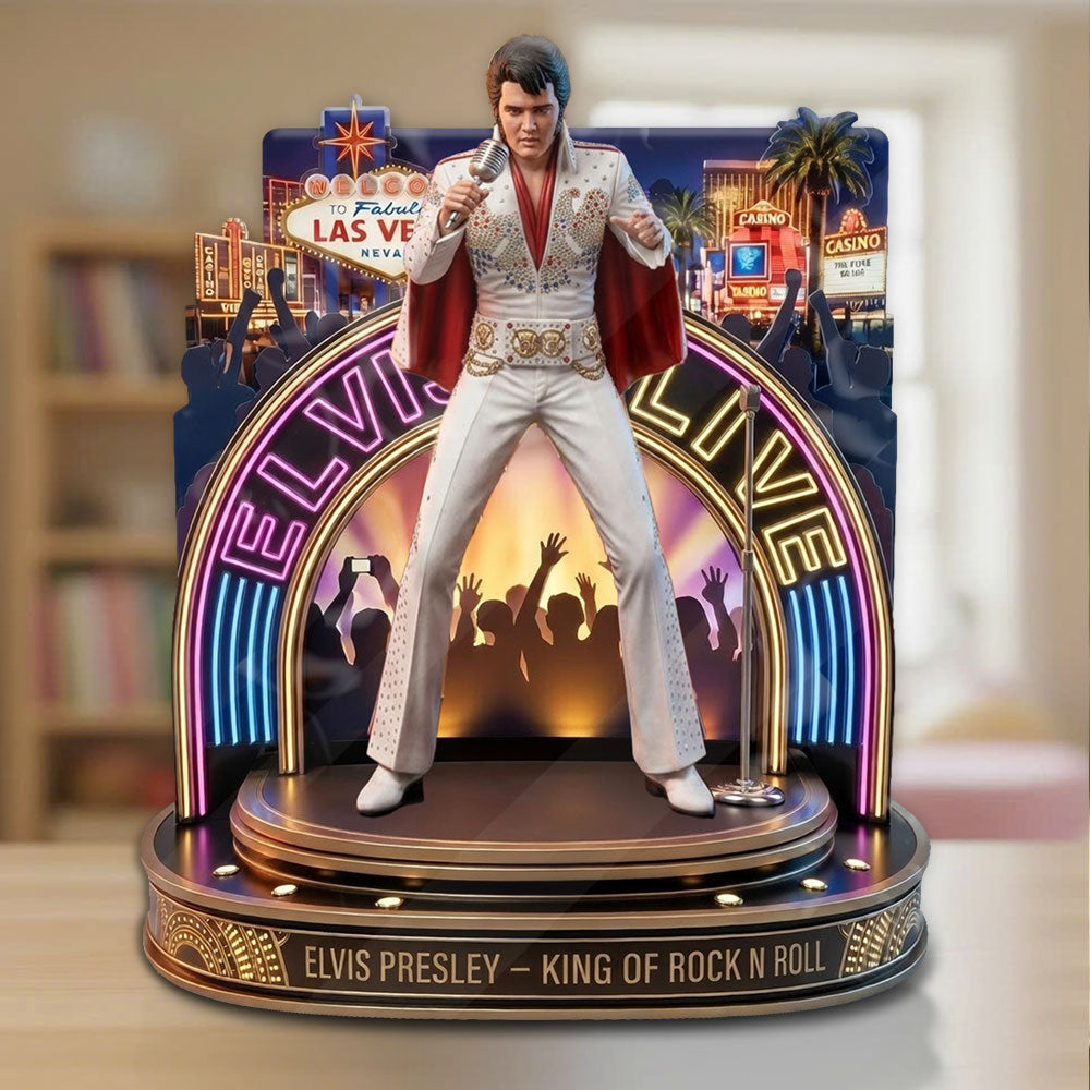Elvis Presley Custom Shape Acrylic Plaque – TMTHU4343