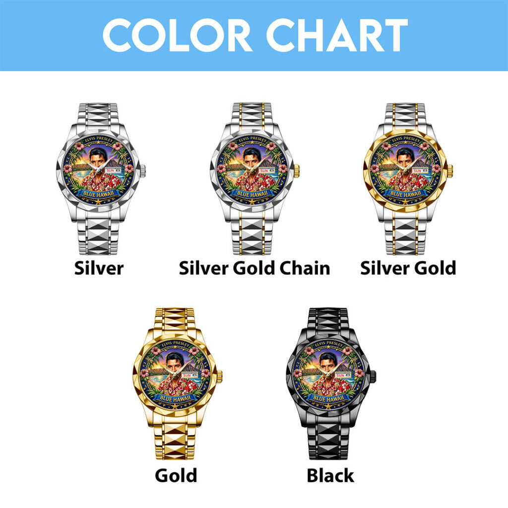 Elvis Presley Alloy Luxury Quartz Watch - TMTHU4456
