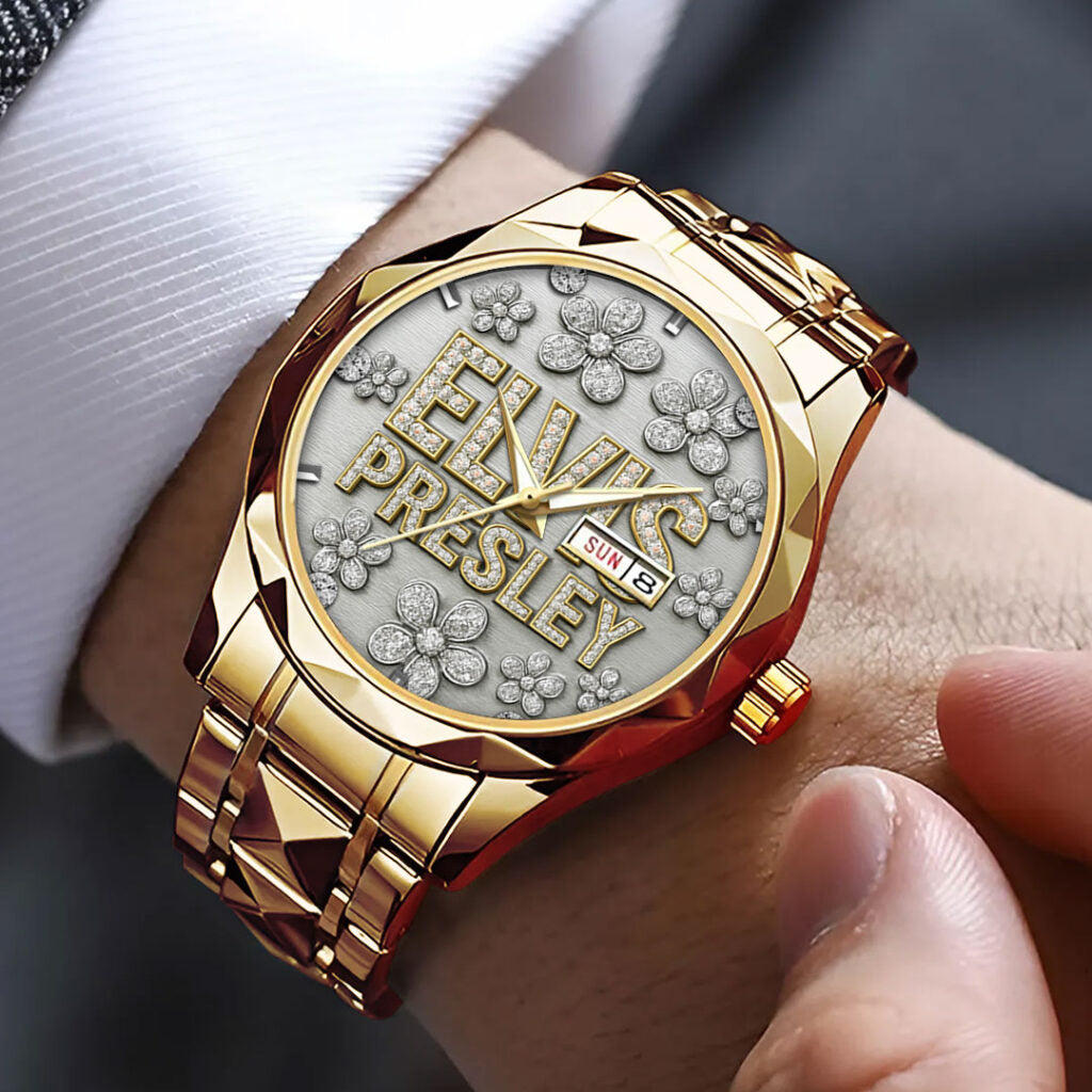 Elvis Presley Alloy Luxury Quartz Watch - GNE4215