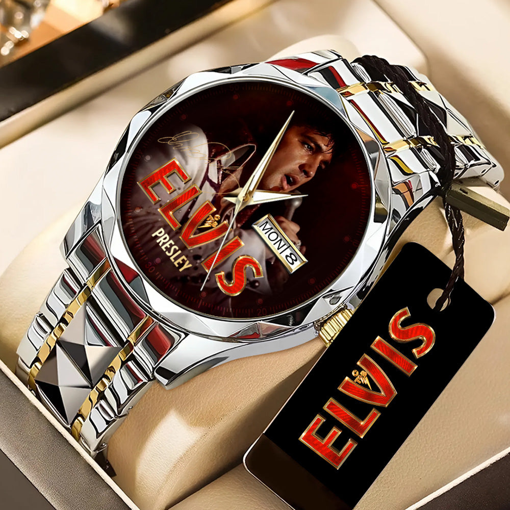 Elvis Presley Alloy Luxury Quartz Watch - GNE5604