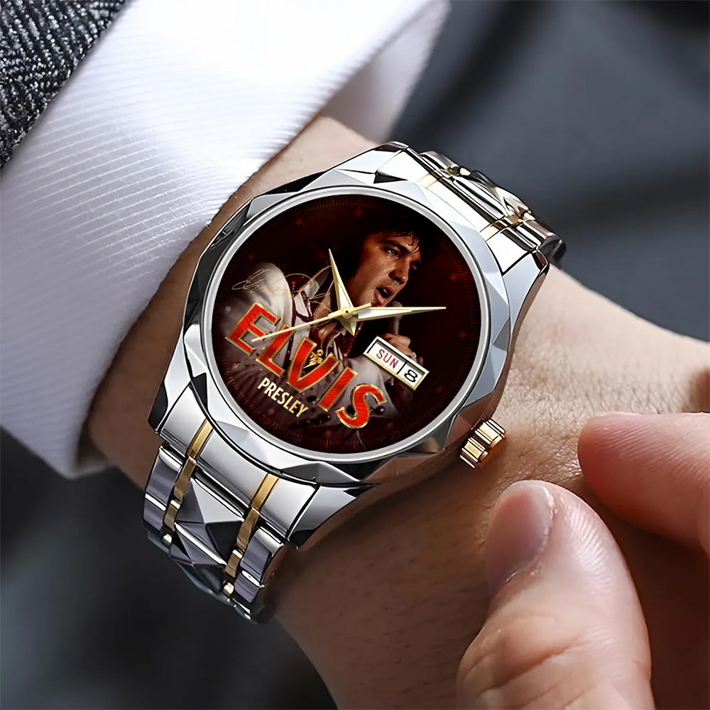Elvis Presley Alloy Luxury Quartz Watch - GNE5604