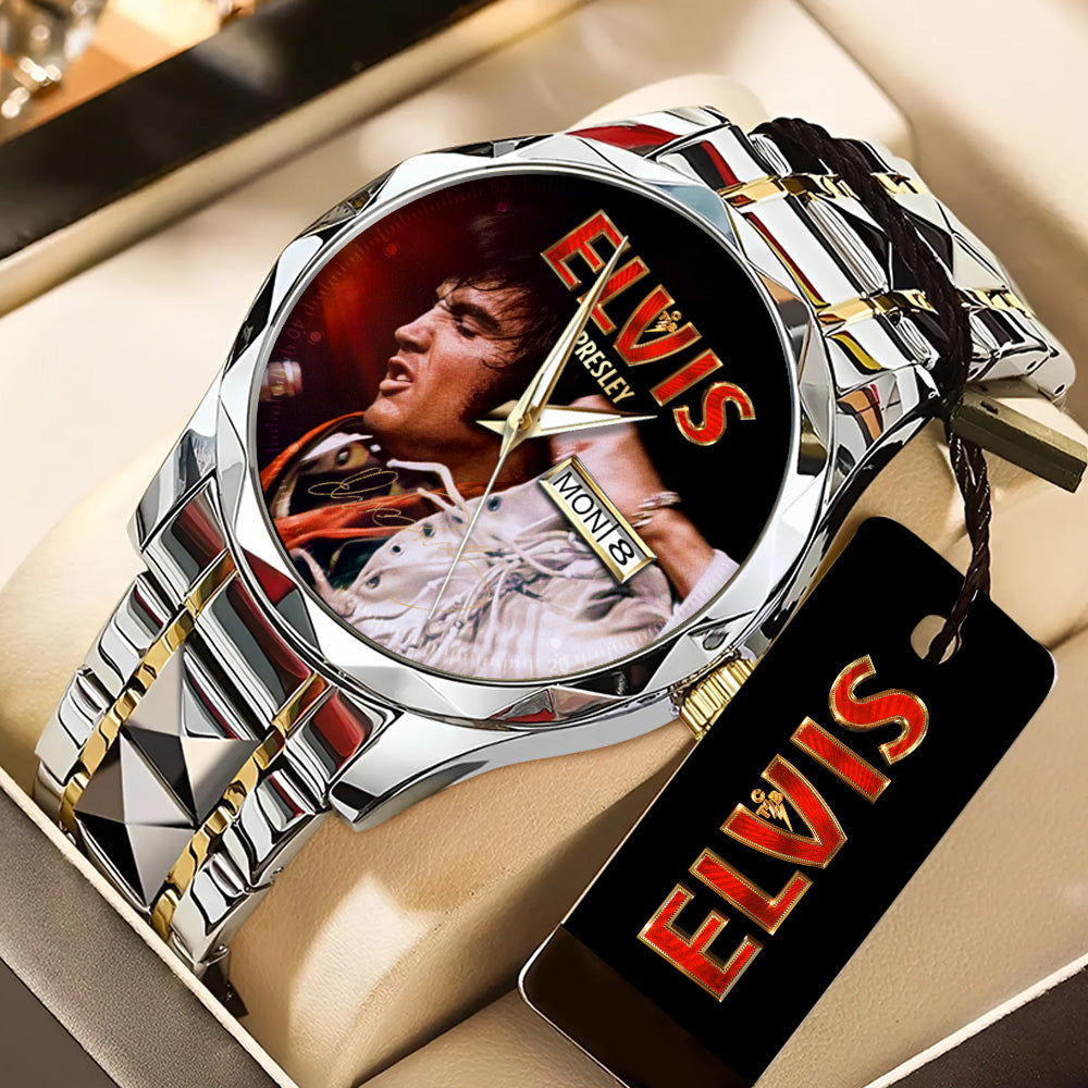 Elvis Presley Alloy Luxury Quartz Watch - GNE5606