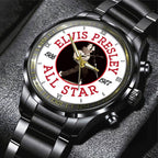 Elvis Presley Black Stainless Steel Watch - GNE 399