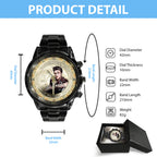 Elvis Presley Black Stainless Steel Watch - GNE 467