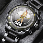 Elvis Presley Black Stainless Steel Watch - GNE 666