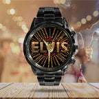 Elvis Presley Black Stainless Steel Watch - TANTN 5614