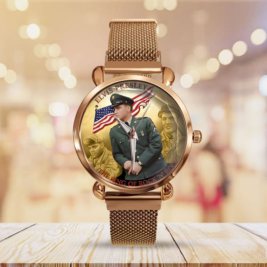 Elvis Presley Mesh Strap Quartz Watch - TMTHU3269