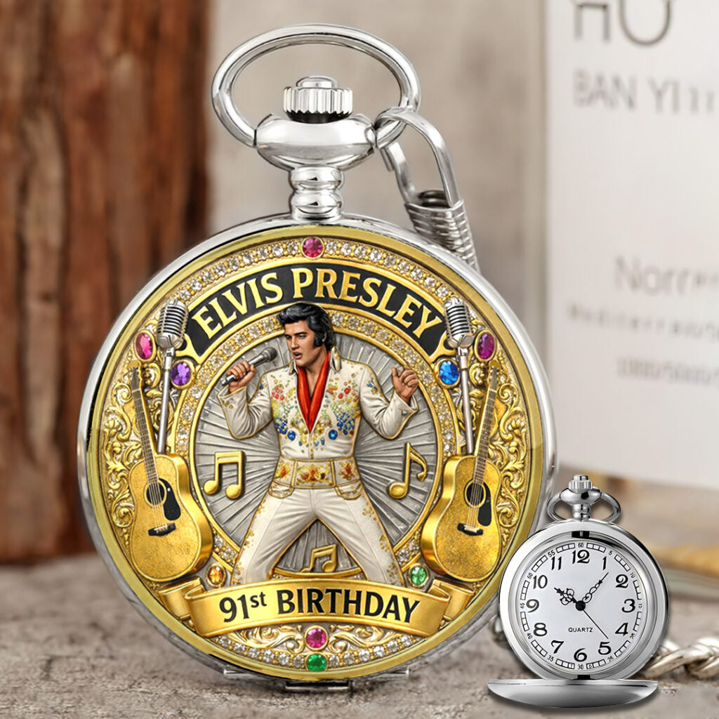 Elvis Presley 91st Anniversary Pocket Watch - HOATT16047