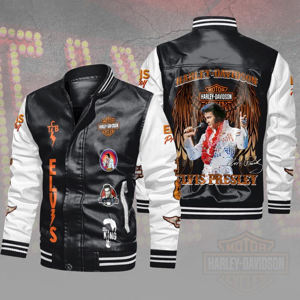 Elvis Presley Leather Bomber Jacket – HOATT15706