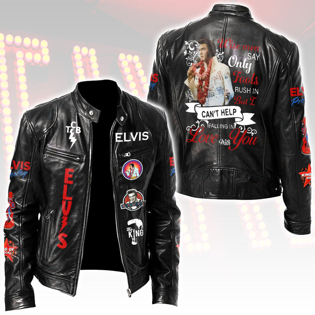 Elvis Presley Motorcycle Leather Jacket – HOATT15379