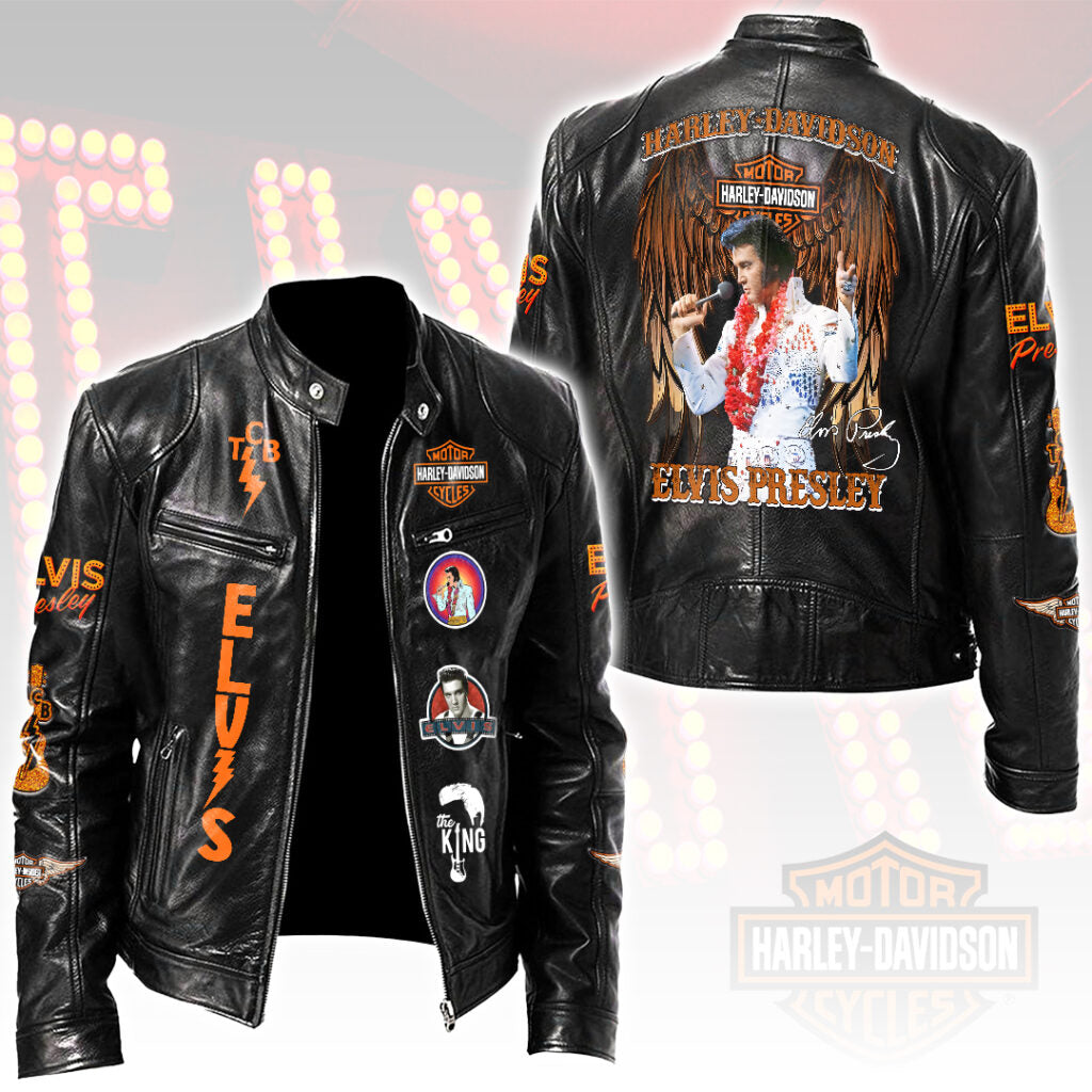 Elvis Presley Motorcycle Leather Jacket – HOATT15380