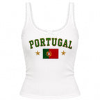 Embroidered Portugal World Cup 2026 Lace Tank Top