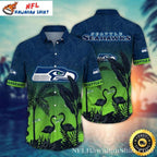 Emerald Marsh Flamingo Retreat Seattle Seahawks Shirt
