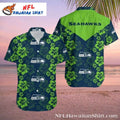 Emerald Rush Seattle Seahawks Floral Crest Shirt