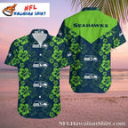 Emerald Rush Seattle Seahawks Floral Crest Shirt