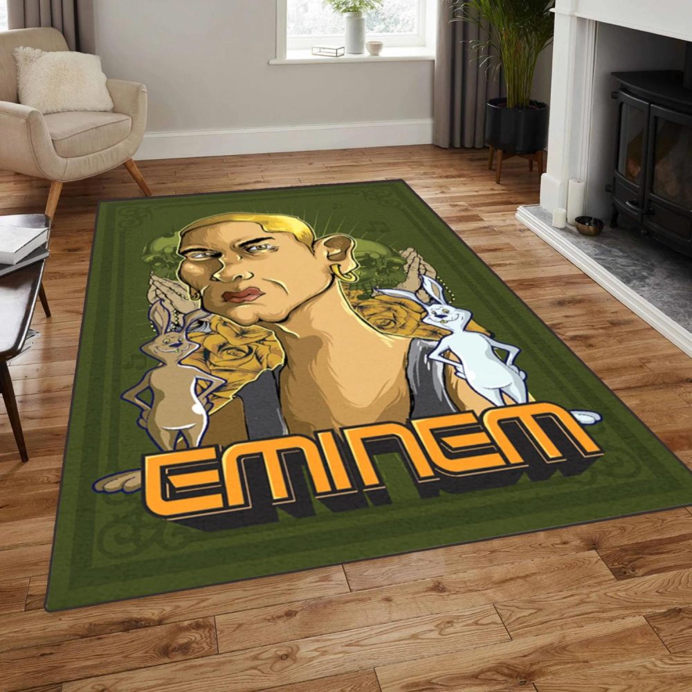 Eminem Slim Shady Rabbits Rug,Hip Hop Rug