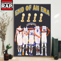 End Of An Era Golden State Warriors NBA Signature Poster Canvas Art
