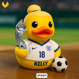 England Football Chloe Kelly Rubber Duck Ornament