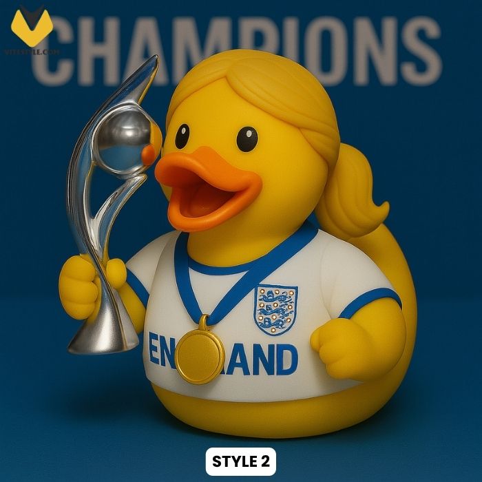 England Football Chloe Kelly Rubber Duck Ornament
