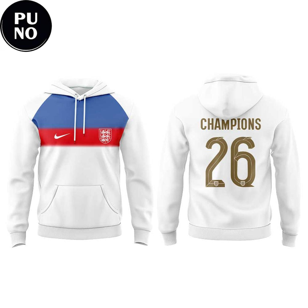 England Lionesses 2026 European Deaf Futsal Champions Hoodie T-Shirt
