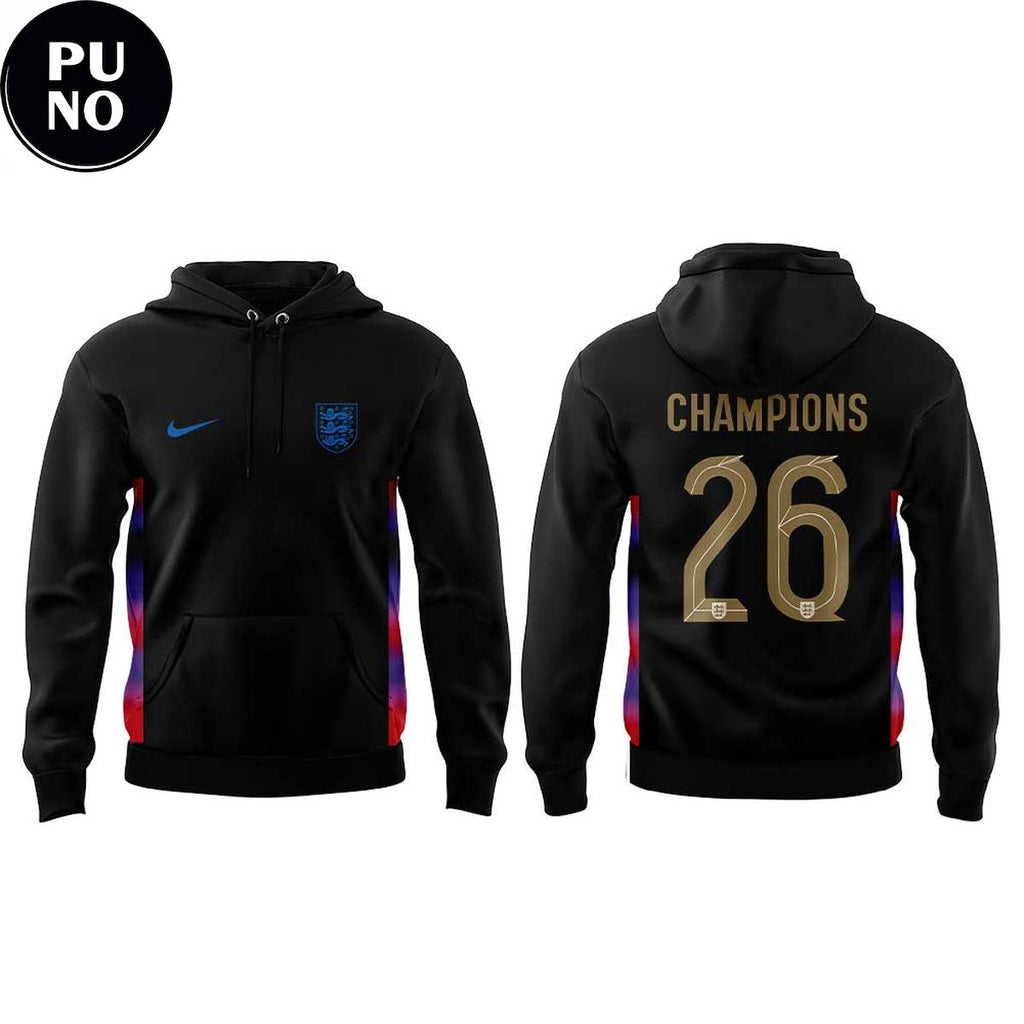 England Lionesses 2026 European Deaf Futsal Champions Hoodie T-Shirt