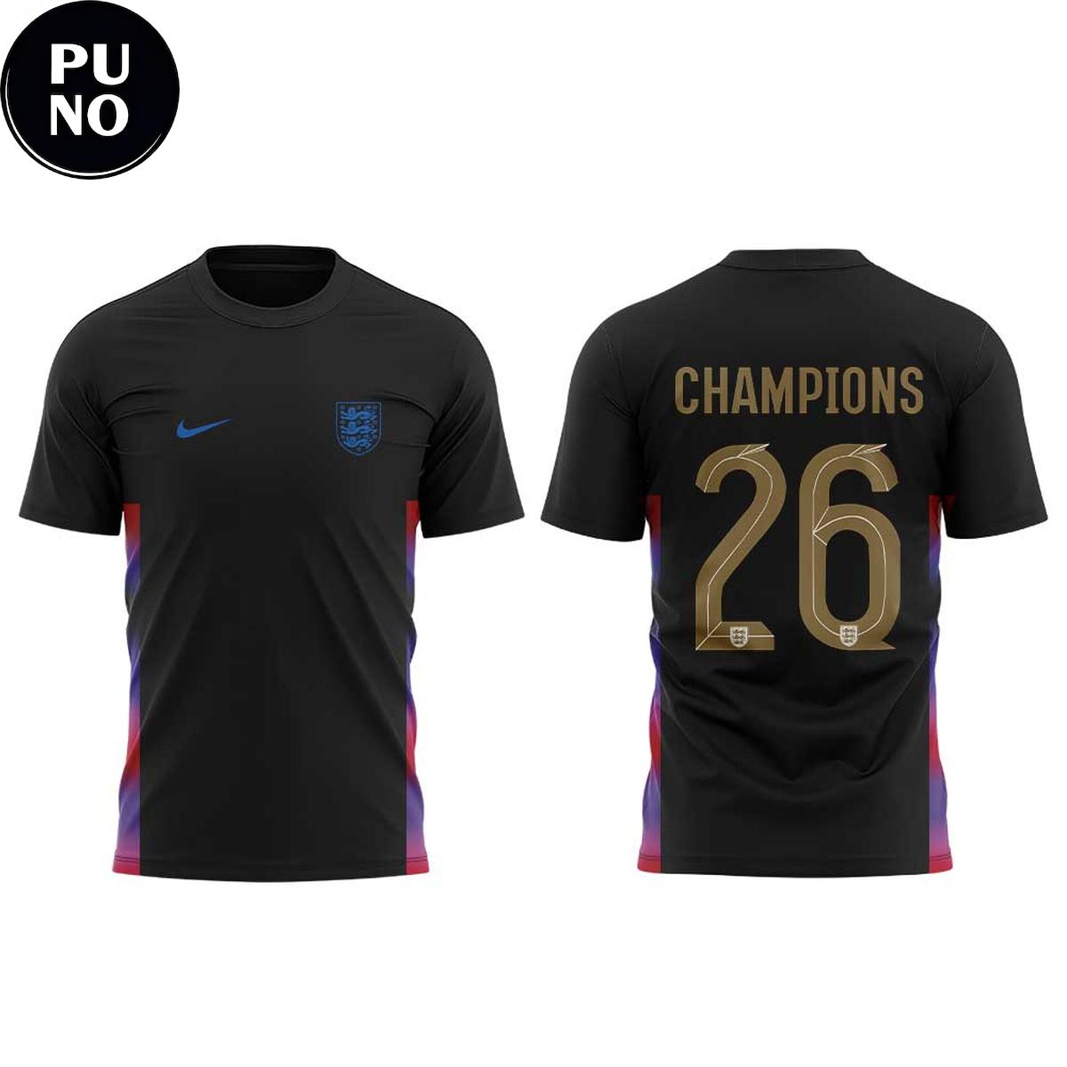 England Lionesses 2026 European Deaf Futsal Champions Hoodie T-Shirt