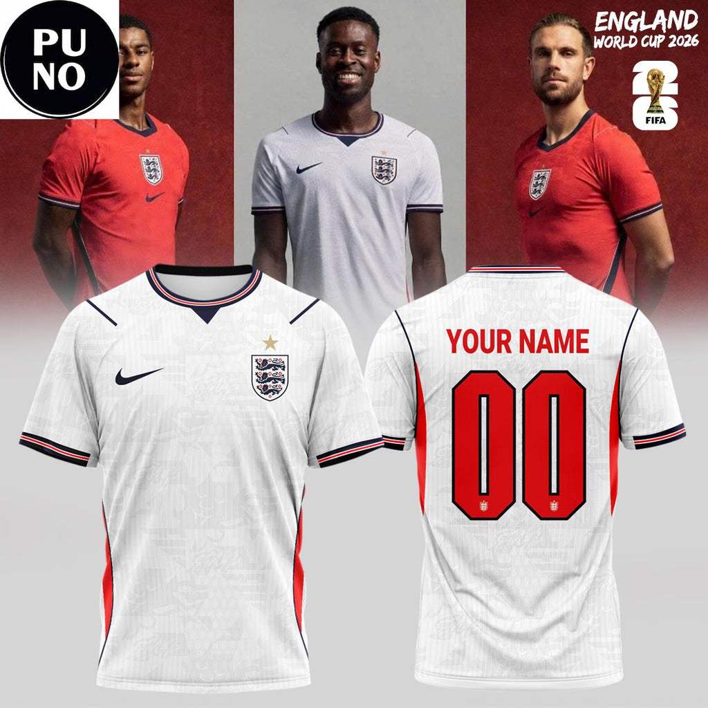 England Soccer Team FIFA World Cup 2026 Personalized Hoodie T-Shirt