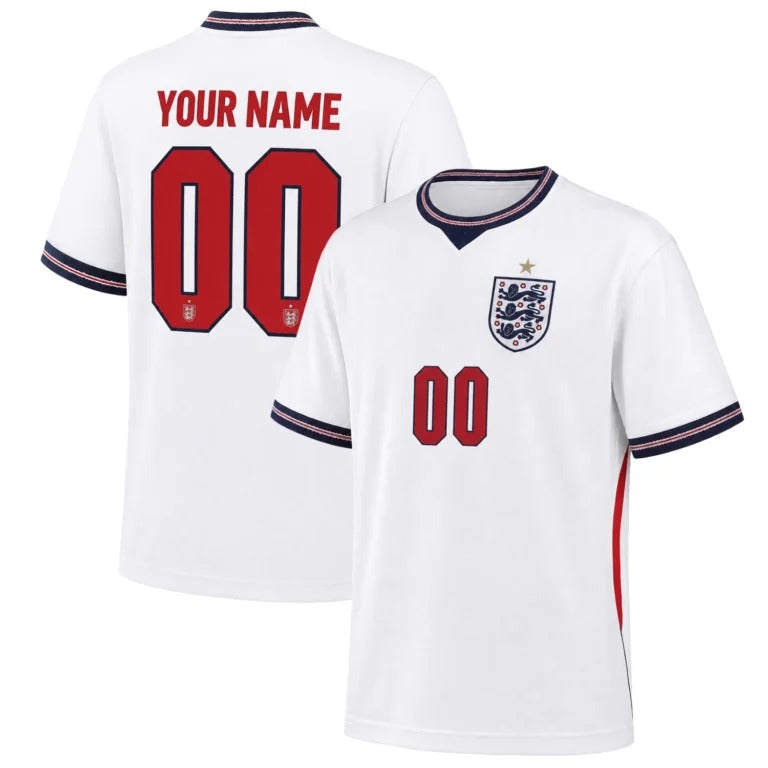 England Team World Cup Custom Name Number Jersey