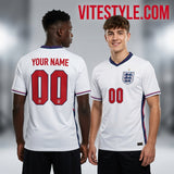 England Team World Cup Custom Name Number Jersey