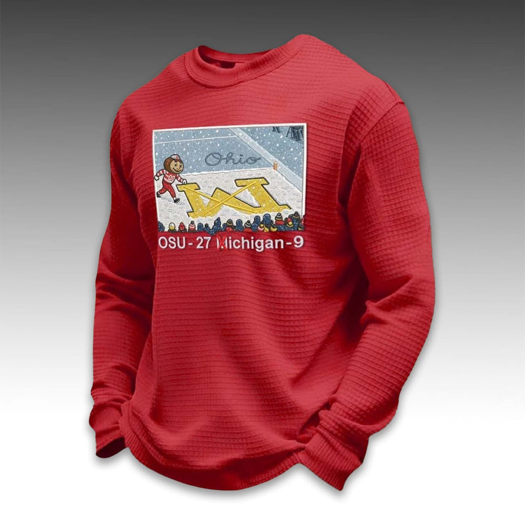 Erase The M Ohio State Waffle Sweatshirt