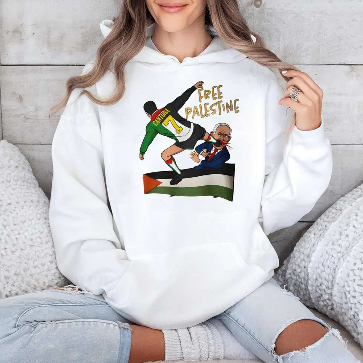 Eric Cantona Free Palestine Shirt