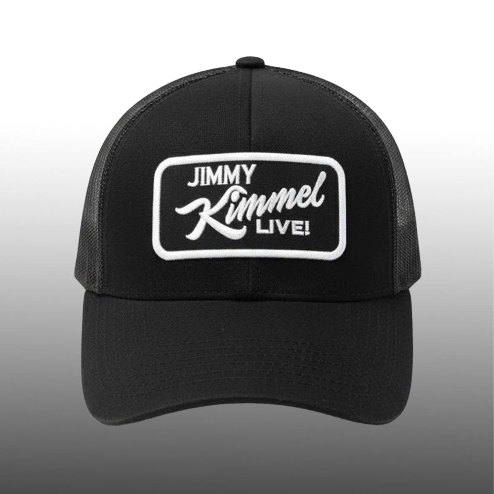Eric Swalwell wearing Jimmy Kimmel Hat
