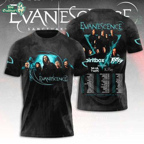 Evanescence Tour 2026 3D Tshirt