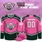 Everett Silvertips 2026 Pink The Rink New Special Custom Hockey Jersey