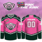 Everett Silvertips 2026 Pink The Rink New Special Custom Hockey Jersey