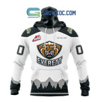 Everett Silvertips Away Jersey Personalized Hoodie Shirt