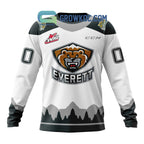 Everett Silvertips Away Jersey Personalized Hoodie Shirt