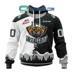Everett Silvertips Mix Home And Away Jersey Personalized Hoodie Shirt