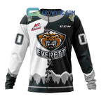 Everett Silvertips Mix Home And Away Jersey Personalized Hoodie Shirt